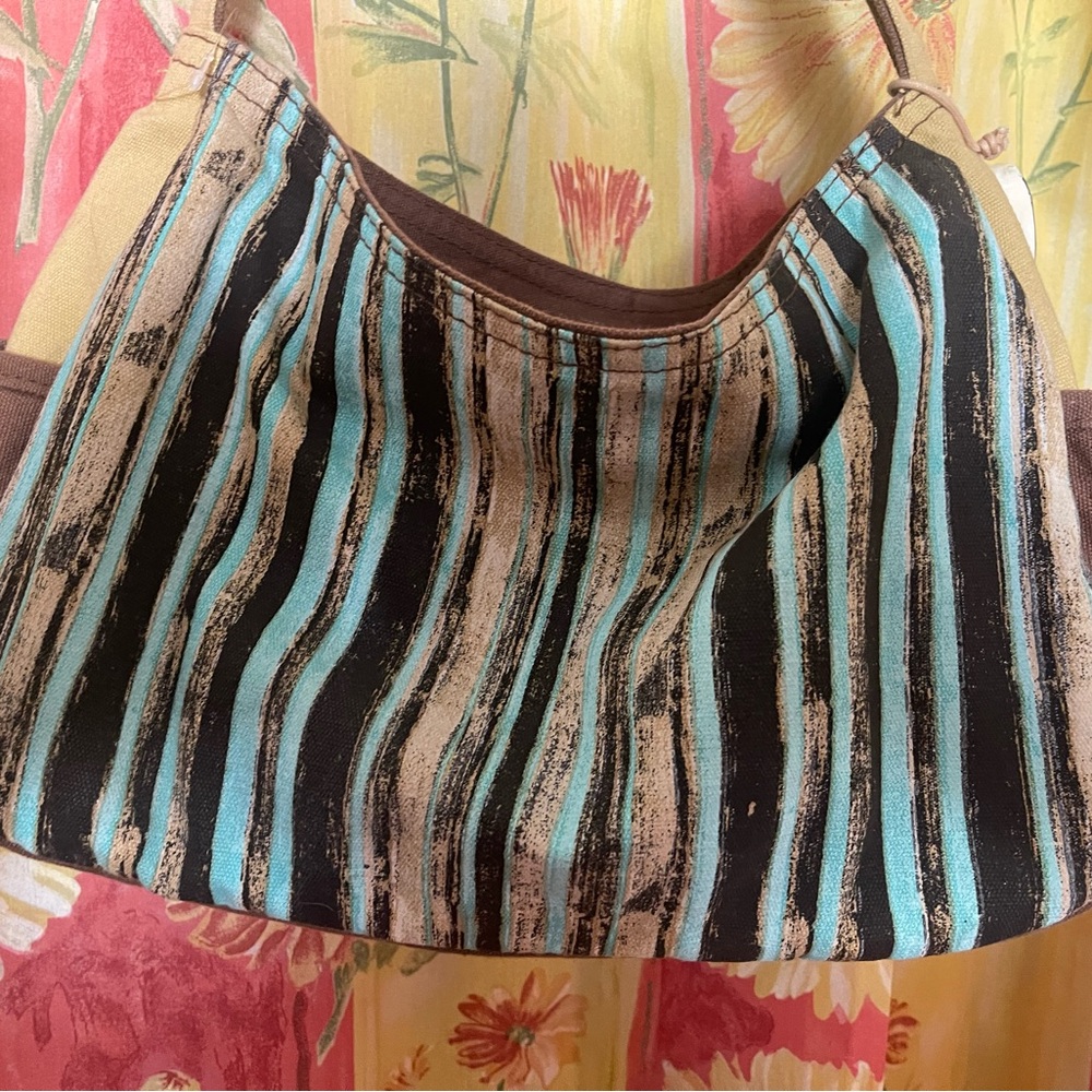 Seahorse Beaded & Painted Sea Horses Women's Kate McRostie Bag - Brown & Cream - Picture 5 of 11